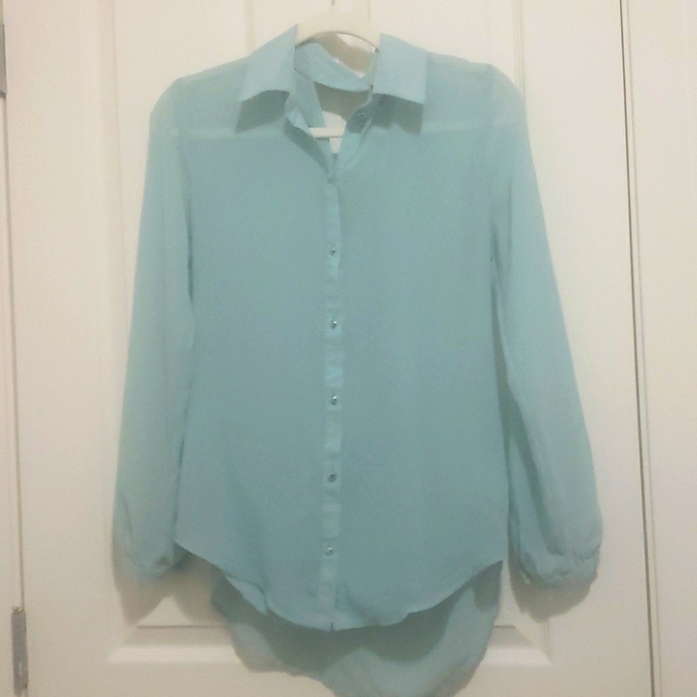Draped back top